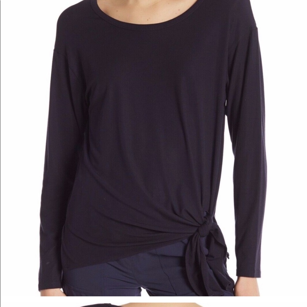 Theory small serah long sleeve side tie